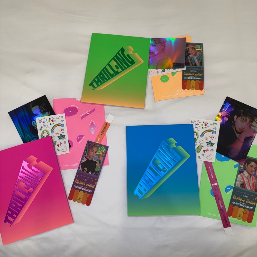 The Boyz THRILL-ING 6th Mini Album Set 3 Versions Kick Bang Splash CD Photobook